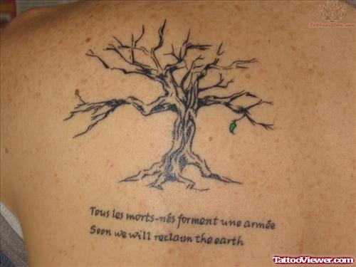 Back Shoulder Tree Tattoos