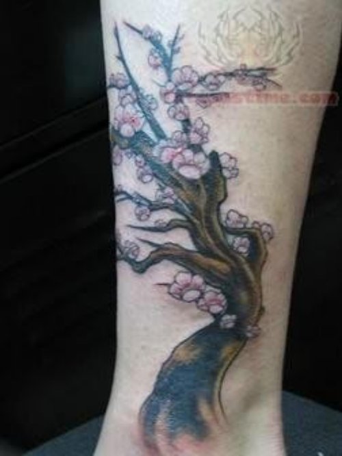 Beautiful Tattoo of a Tree On Wrist
