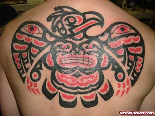 Tribal Aztec Cherokee Tattoo On Back