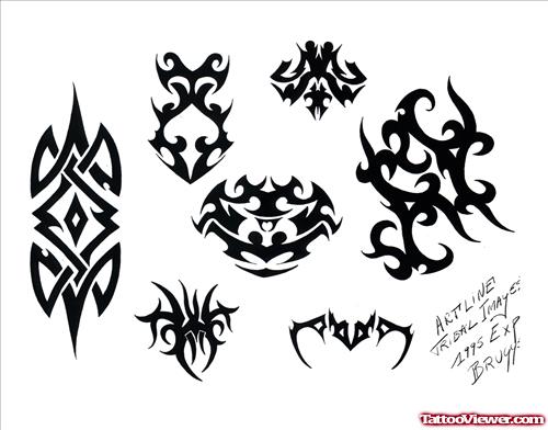 Amazing Amazing Black Ink Tribal Tattoo Design