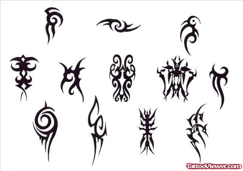 Awesome Small Tribal Tattoos Design