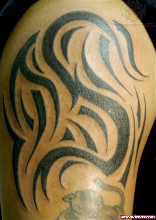Tribal Tattoo Closeup Image