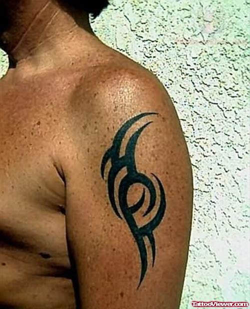 Black Ink Tribal Tattoo