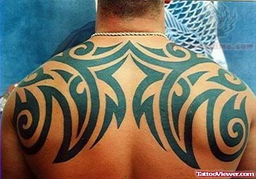Tribal Upper Back Tattoos