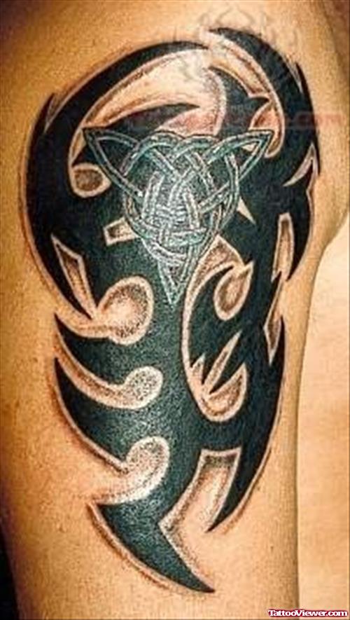 Tribal Tattoo With Heart
