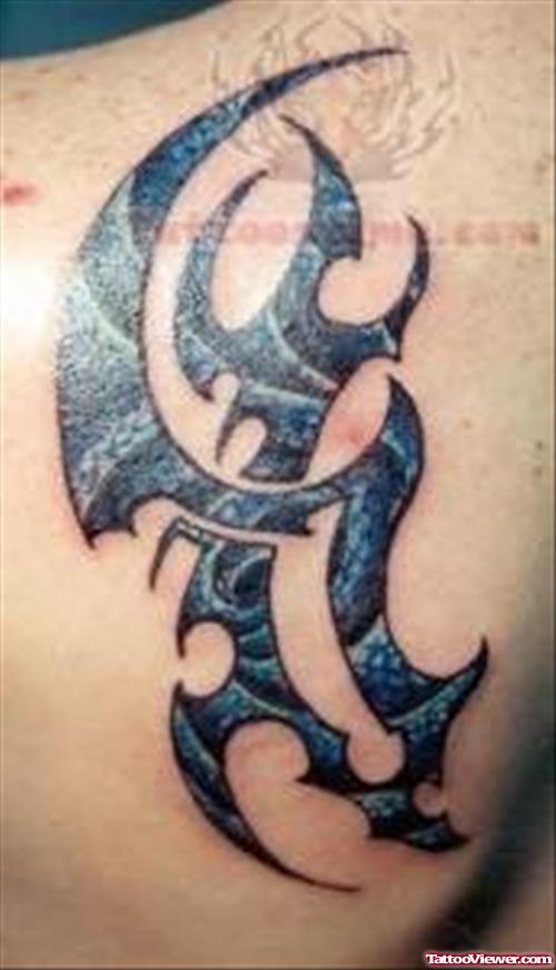 Pretty Blue Tribal Tattoos