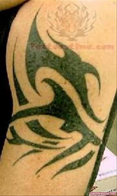 Nice Black Tribal Tattoo