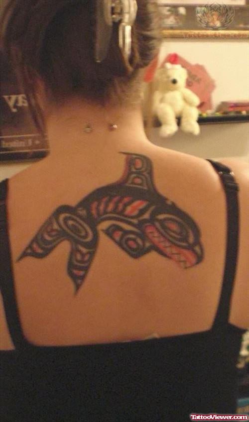 Tribal Shark Design on Back