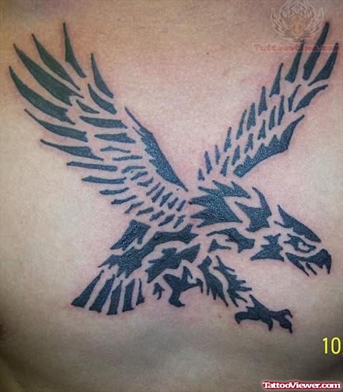 Eagle Tattoo Design - Tribal Style