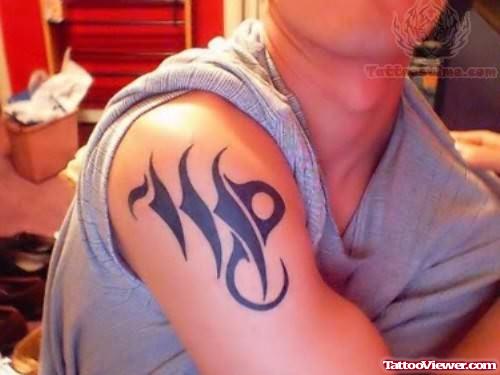 Virgo Tattoo Design - Tribal Style