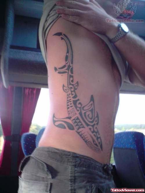 Tribal Tattoo - Shark Design