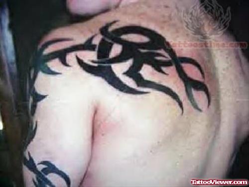 Nice Tribal Tattoo On Sleeve
