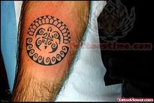 Small Tribal Tattoo On Arm