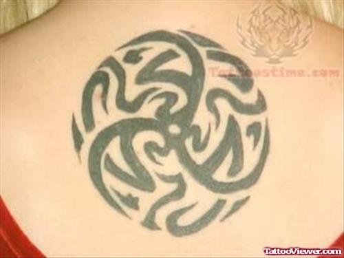 Nice Rounded Tribal Tattoo