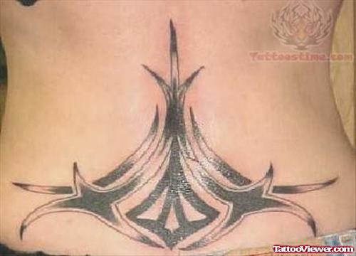 Beautiful Tribal Tattoo On Lower Back