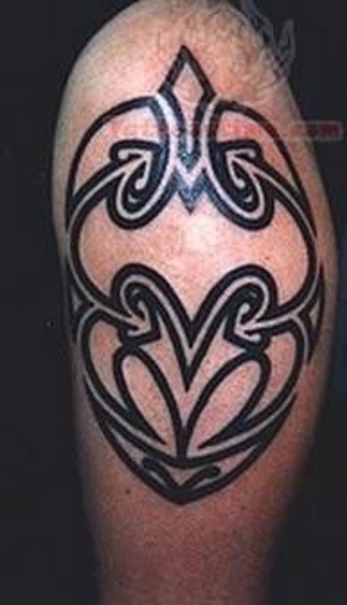 Elegant Tribal Tattoo Design