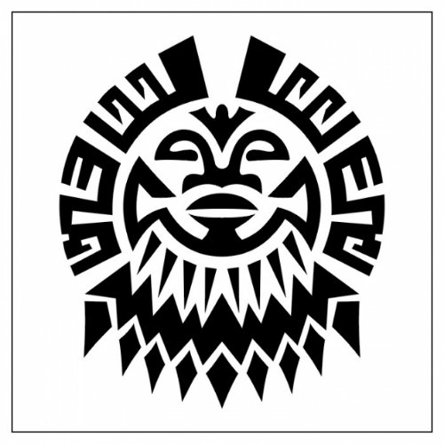 Black Ink Maori Tribal Tattoo Design