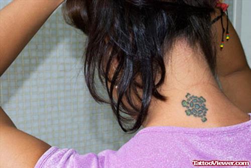 Back Neck Turtle Tattoo