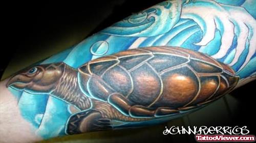 Nature Water Turtle Tattoos