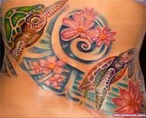Unique Turtle Tattoo