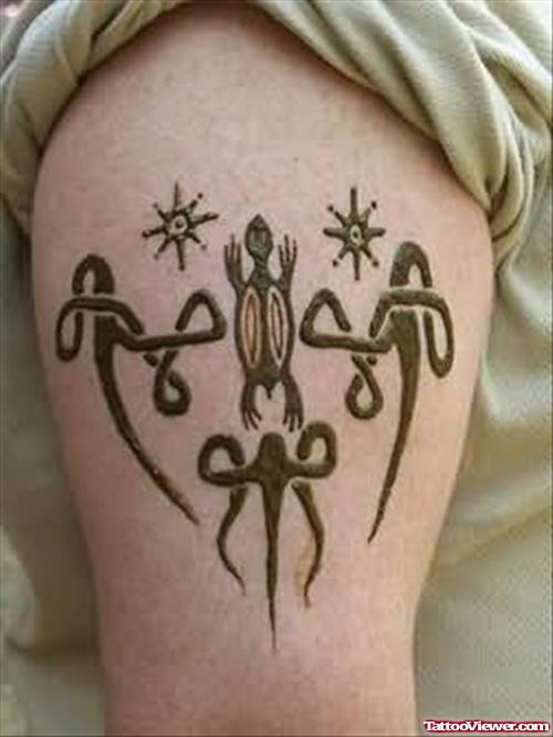 Symbolic Turtle Tattoo