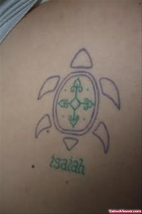 Simple Turtle Tattoo