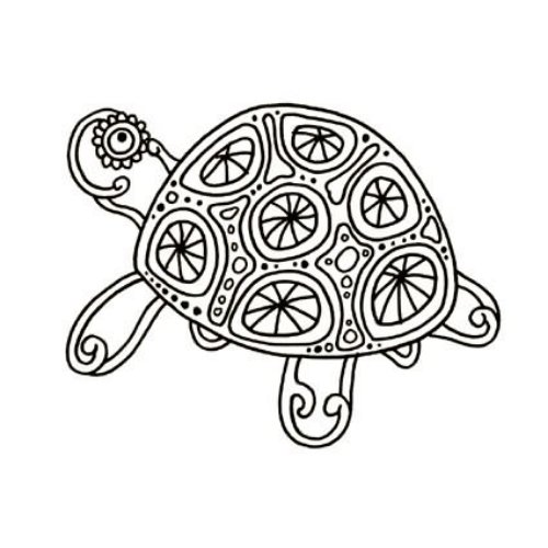 Wonderful Turtle Tattoo Design
