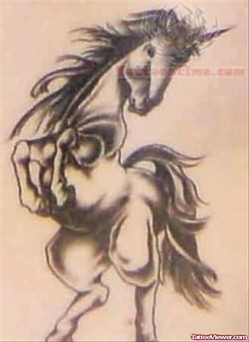 Cool Unicorn Tattoo Image