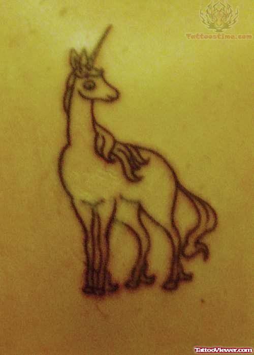 Unicorn Small Tattoo