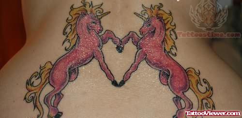 Unicorn Lower Back Tattoo