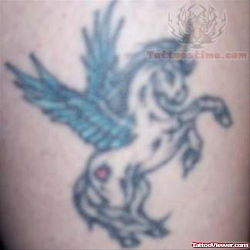 Winged Unicorn Tattoos