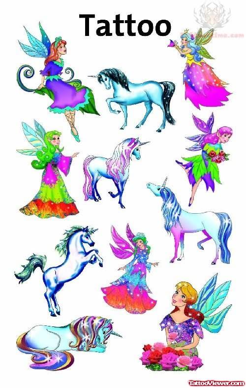 Unicorn Tattoos Collection