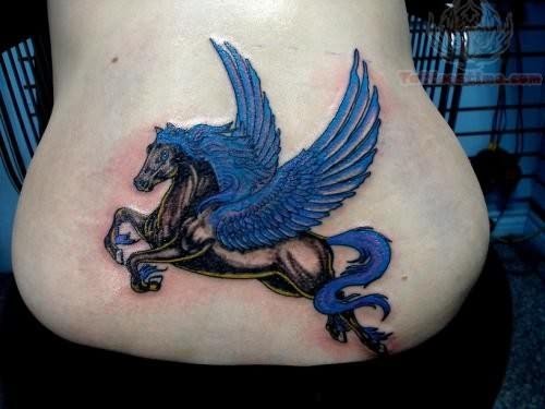 Unicorn With Wings Tattoo