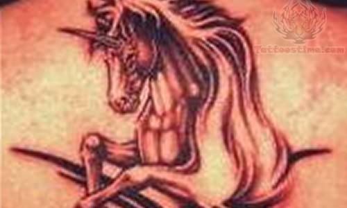 Old Unicorn Tattoo