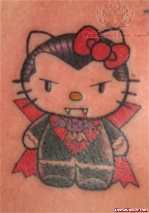 Hello Kitty Vampire Tattoo