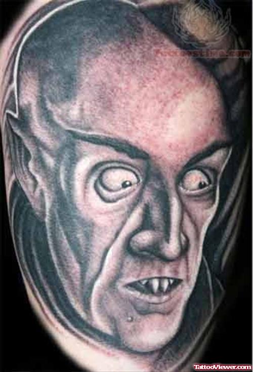 Angry Vampire Tattoo Picture