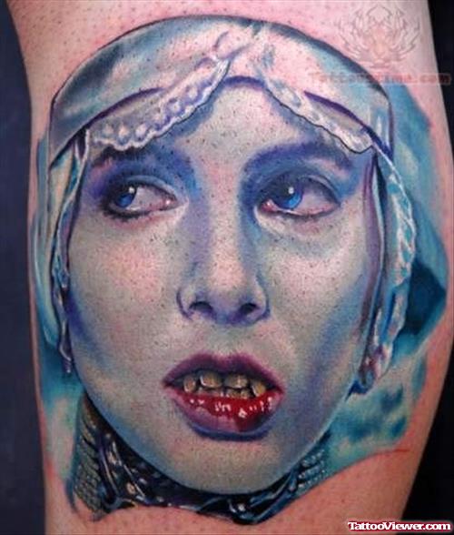 Vampire Beautiful Girl Tattoo