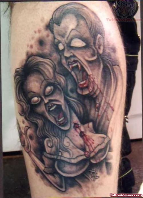 Vampire Couple Tattoo