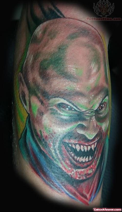 Colored Vampire Tattoo Picture