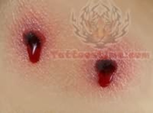 Vampire Blood Dotts Tattoos