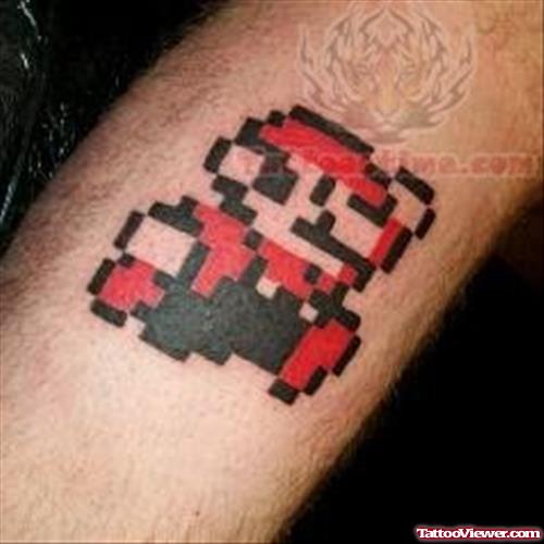 Mario Video Game Tattoo