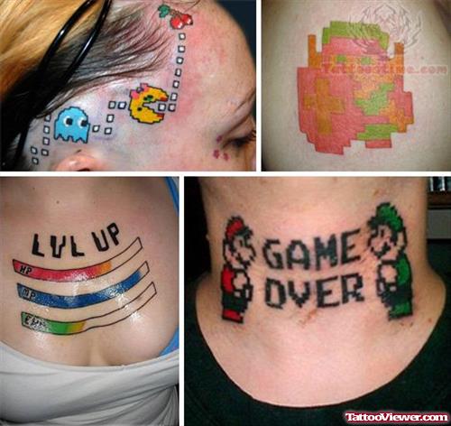Video Game Tattoos Collection