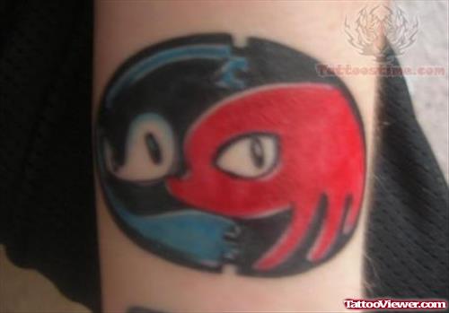 Sonica And Nuckles Tattoo