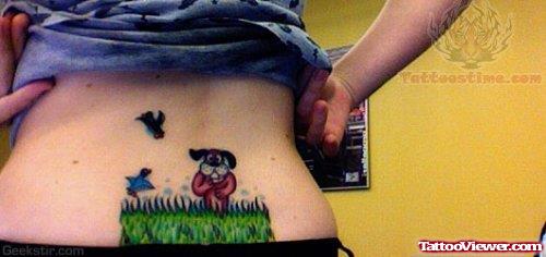 Video Game Tattoo On Lower Back