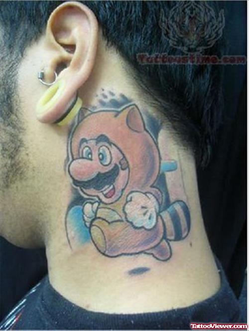 Video Game Neck Tattoos