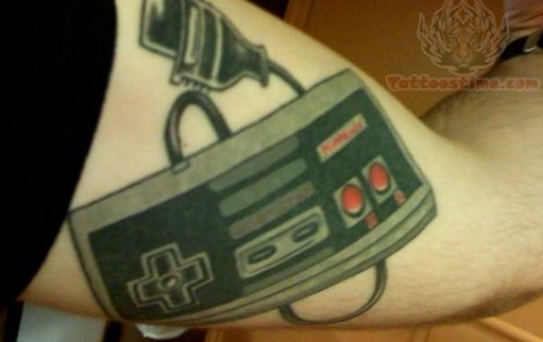 Video Game Controller Tattoo