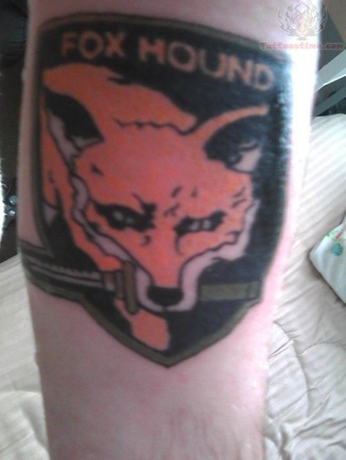 Fox Hound Video Game Tattoo