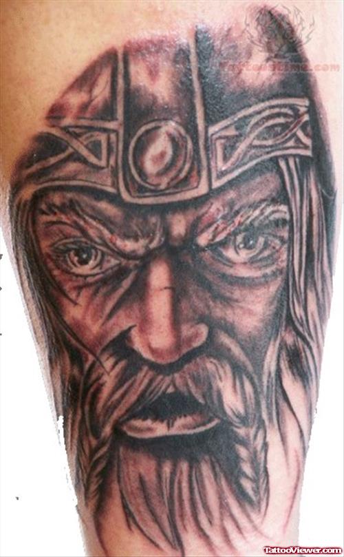 Viking Face Tattoo