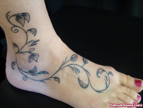 Vine Foot Tattoo