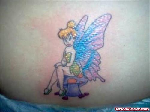 Fairy Tattoo On Waist